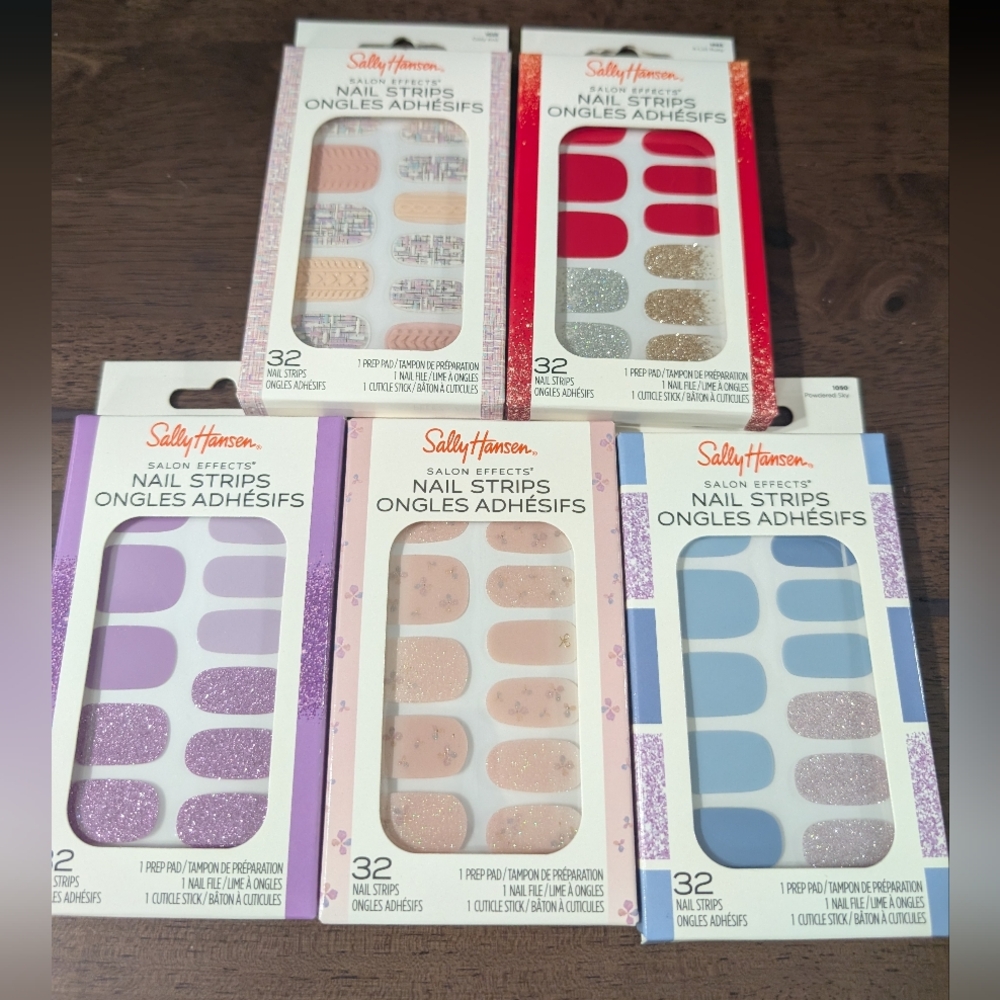 Sally Hansen Salon Effects Nail Strips 32 Per Kit 5 Nail Strip Kits